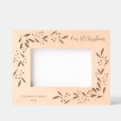 第1回クリスマス – 彫りパーソナライズされたフレーム レーザー彫刻フレーム (正面)