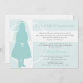 第1回コミュニオンと発表 – 少女 招待状 (正面/裏面)
