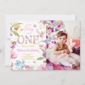 第1回ゴールデンフェアリー誕生日写真 招待状 (正面)