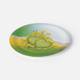 第1回サンシ結婚ャインイエローガーデン ペーパープレート