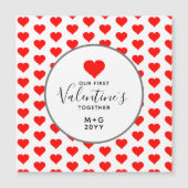 第1回バレンタインデーハート パーソナライズされた (正面)