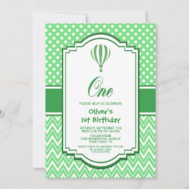 第1回バースデーグリーンホットエアバルーンパーティー 招待状