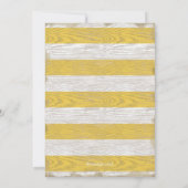 第1回バースデースポーツフットボールチケット素朴イエロー 招待状 (裏面)