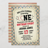 第1回バースデースポーツ野球ヴィンテージチケット 招待状 (正面/裏面)