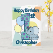 第1回バースデーゾウカスタムズ カード (黄色い花)