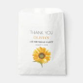 第1回バースデーパーティーひまわり赤ちゃん女の子 フェイバーバッグ (正面)