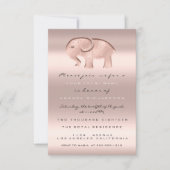 第1回バースデーパーティーシャワーバラエレファントガールボーイ 招待状 (正面)