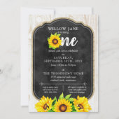 第1回バースデーヒマワリ素朴ー&ウッドカントリーファーム 招待状 (正面)