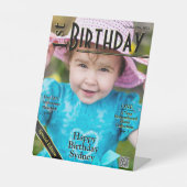 第1回バースデーフェイクガジンカバー 台座サイン (正面)