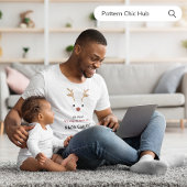 第1回パパクロースホワイトファミリーモダンクリスマス Tシャツ