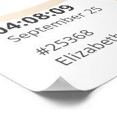 第1回パーソナライズされたマラソンランナーギフトポスター ポスター (角)