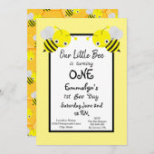 第1回ビーデイ誕生日 招待状 (正面/裏面)