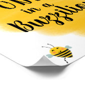 第1回ビーデー |のまわりに誕生日パーティーのサイン ポスター (角)