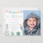 第1回フィエスタメキシコテーマボーイファースト誕生日パーティー 招待状 (正面)