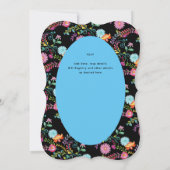 第1回フィエスタ誕生日BOYフォークアートフローラ5 x 7 招待状 (裏面)