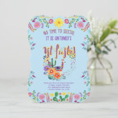 第1回フィエスタ誕生日BOYフォークアートフローラ5 x 7 招待状 (スタンド正面)