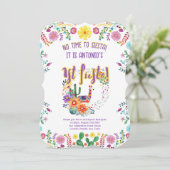 第1回フィエスタ誕生日BOYフォークアートフローラ5 x 7 招待状 (スタンド正面)