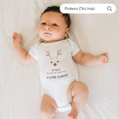 第1回ベビーかわいこちゃんクロースホワイトファミリークリスマス ベビーボディスーツ