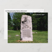 第1回マサチューセッツ州カルヴァリ ポストカード (正面/裏面)