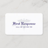 第1回ミニマル応機関ダークブルー 名刺 (正面)