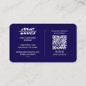 第1回ミニマル応機関ダークブルー 名刺 (裏面)