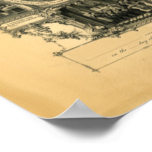 第1回人民記念碑(tan) ポスター (角)