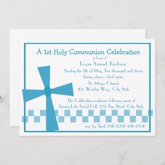 第1回共産十字架 招待状 (正面/裏面)