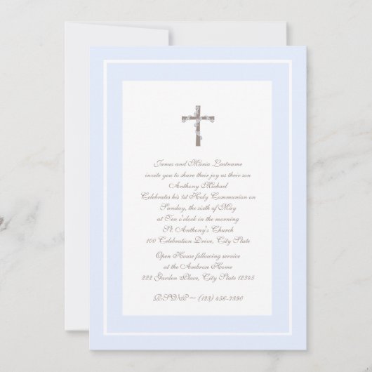 第1回共産圏ソフトブルーとブラウン 招待状 (正面)