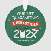 第1回検疫クリスマストおもしろいイレ紙 オーナメント (正面)