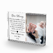 第1回母の日の贈り物ベビーの母の詩 フォトブロック (右)