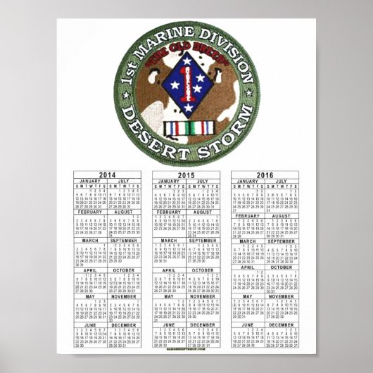 第1回海洋部門の砂漠嵐 ポスター (正面)