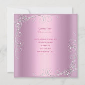 第1回生誕祭パーティーガールピンクシルバースター 招待状 (裏面)