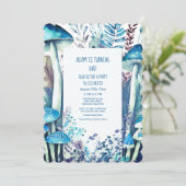 第1回生誕祭パーティーブルーホワイトマッシュルームウッズ 招待状 (スタンド正面)