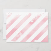 第1回生誕祭パーティー招待状金ゴールドグリッターピンク 招待状 (裏面)