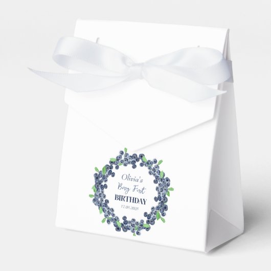 第1回生誕祭パーティーBlueberryベビーガール フェイバーボックス (正面サイド)