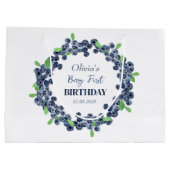 第1回生誕祭パーティーBlueberryベビーガール ラージペーパーバッグ (裏面)