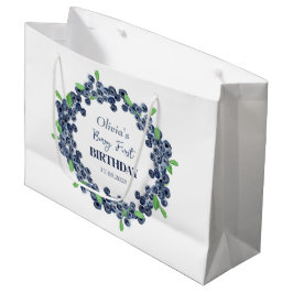 第1回生誕祭パーティーBlueberryベビーガール ラージペーパーバッグ