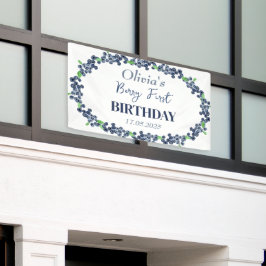 第1回生誕祭パーティーBlueberryベビーガール 横断幕