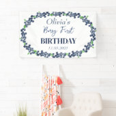 第1回生誕祭パーティーBlueberryベビーガール 横断幕 (インサイチュ)