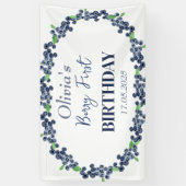 第1回生誕祭パーティーBlueberryベビーガール 横断幕 (縦)