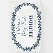 第1回生誕祭パーティーBlueberryベビーガール 横断幕 (縦)