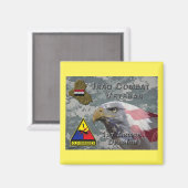 第1回甲冑ディビジョンイラク戦闘退役軍人 マグネット (正面/裏面)