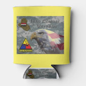 第1回甲冑ディビジョンイラク戦闘退役軍人 缶クーラー (正面)