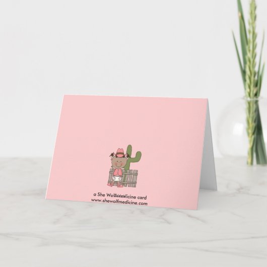 第1回第2回誕生日トドラー民族少女 カード (裏面)