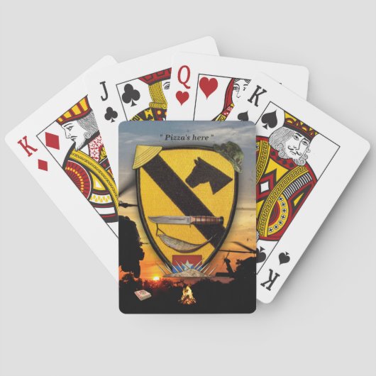 第1回第7騎兵航空隊LRRPベトナム退役軍人 トランプ (裏面)