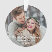 第1回結婚したのクリモダンス結婚マスの写真 オーナメント (正面)