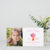 第1回聖なる聖餐式ありがとうフォトカード-少女 サンキューカード (スタンド正面)