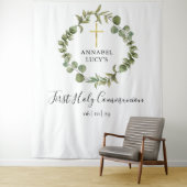 第1回聖なる聖餐式の緑の背景 タペストリー (インサイチュ)