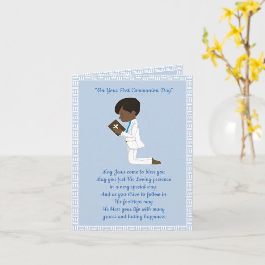 第1回聖体拝領 カード (黄色い花)