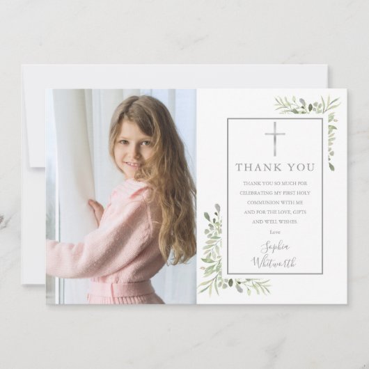 第1回聖域の緑の写真 サンキューカード (正面)